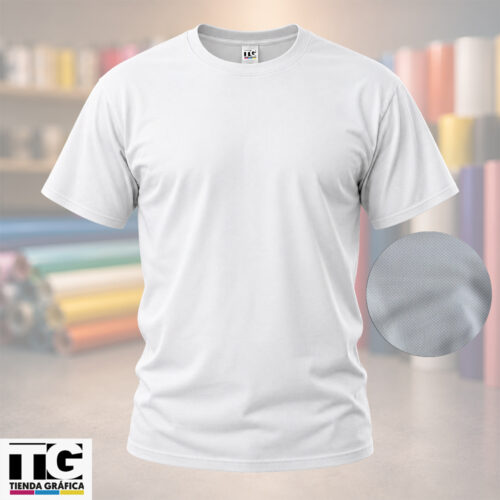 polera dry fit blanca