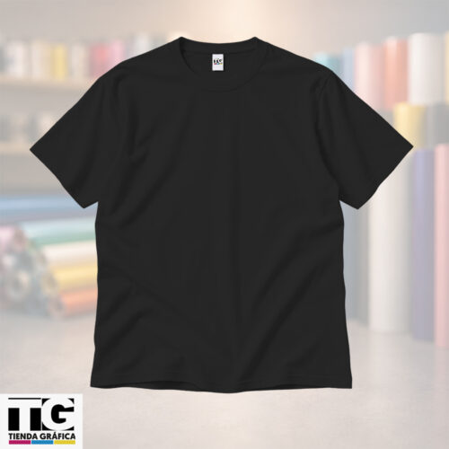 polera algodon negra